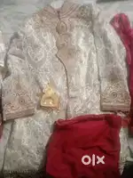 Marriage shervani all set brand New condition only 1 time use