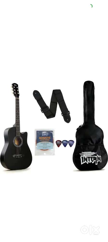 BK Acoustic Guitar Linden Wood Rosewood Right Hand Orientation (Black)