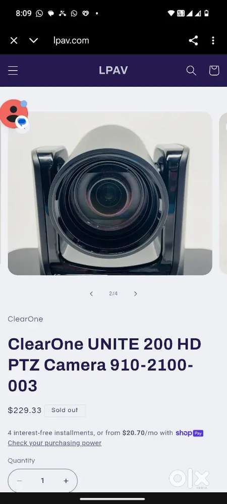 Clearone camera