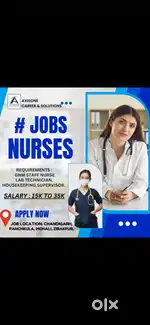 GNM/ANM BSC STAFF NURSING REQUIRED IN MULTISPECILITY HOSPITALS MOHALI