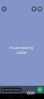 House keeping for ladies staff