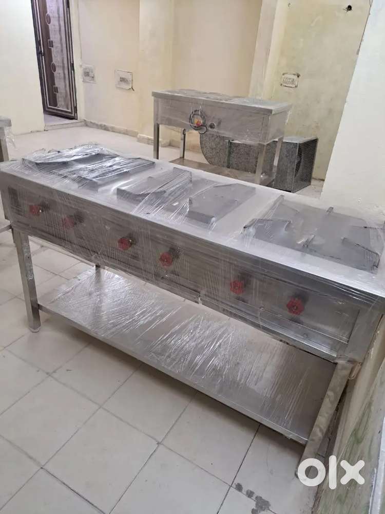 NINE DAYS OLD UNUSED COMMERCIAL 3 RANGE BURNER HEAVY QUALITY NEAR VASA