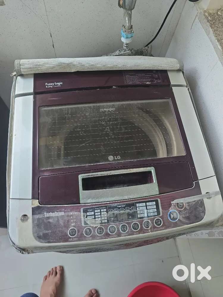 LG top load washing machine with stand