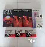 Cassettes - 4 sealed video and 3 sealed audio cassettes