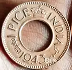 80 Years Old Indian Coin 'Ota Kalana' in Tamil