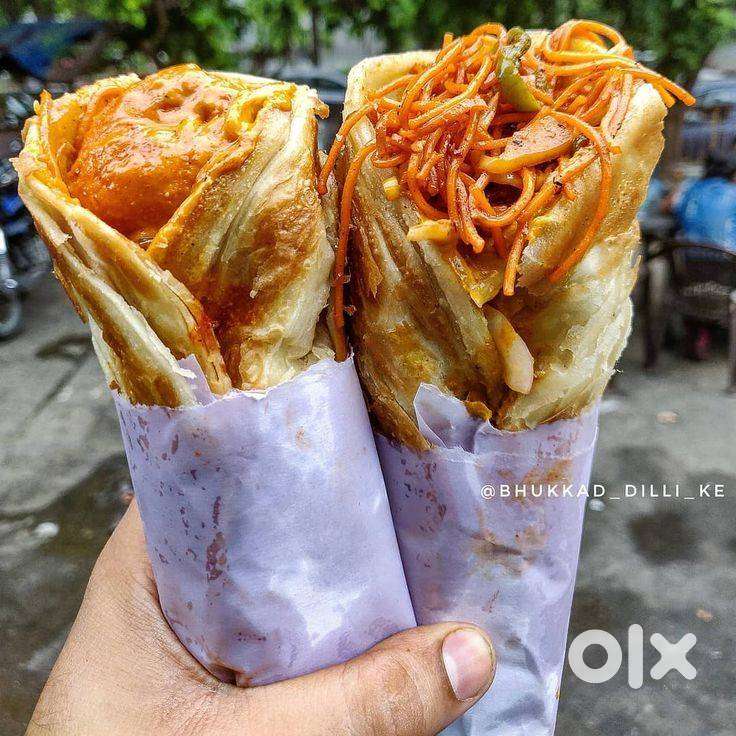 momos $ kathi roll making