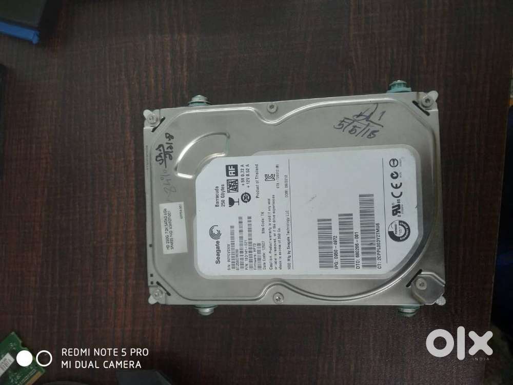 Hard disk available @800/-