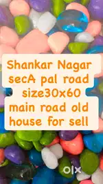Shankar nagar main road old house 30x60 size for sell