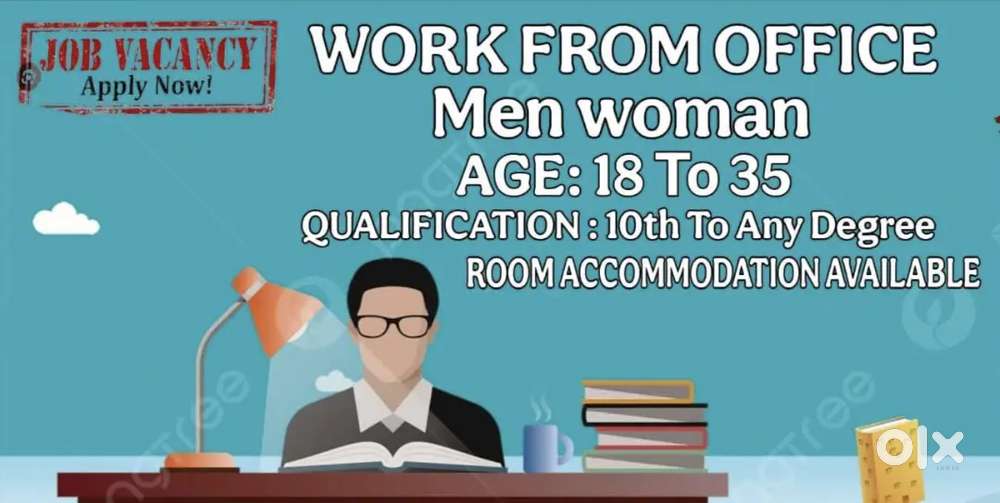 JOB OPPORTUNITY FOR OFFICE WORK NEED FOR (MALE & FEMALE)