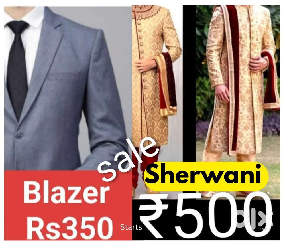 Blazer Sherwani sale indowestern coats jodhpuri kurta pajama dress