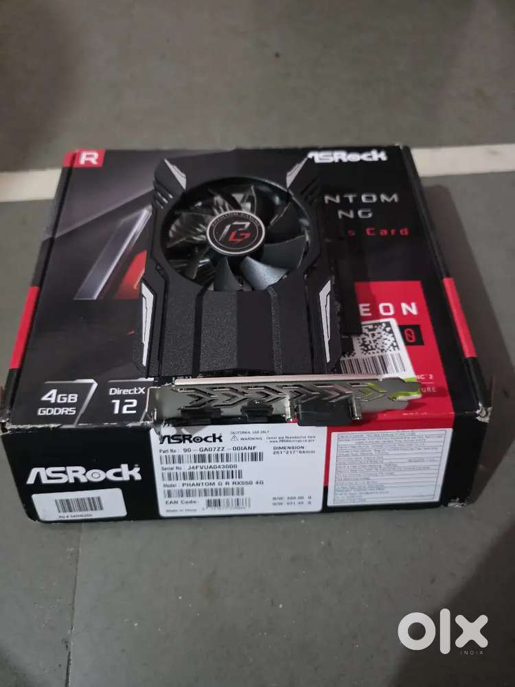 RX 550 Graphics Card 4GB GDDR5 In warranty