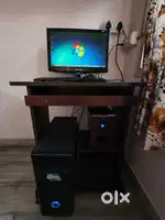 Desktop & Laptop with computer table