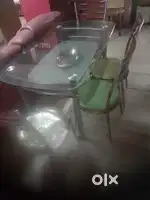 Dining table set with four chairs
