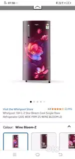 Whirlpool refrigerator