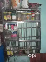 Steel utensils rack