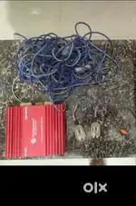 Panasound 2 channel amp with free wiring, plug