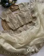 Zari Embroidered Saree