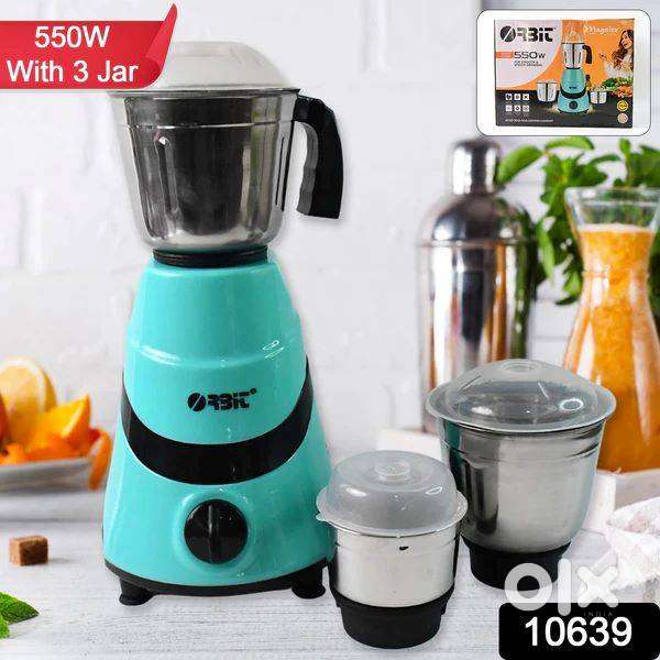 Brand New Mixer Grinder with 3 Stainless Steel Jars - 550w