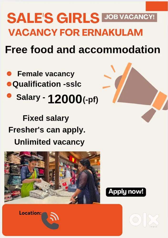 SALES GIRL VACANCY