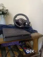 PS4 game console 2 remotes steering