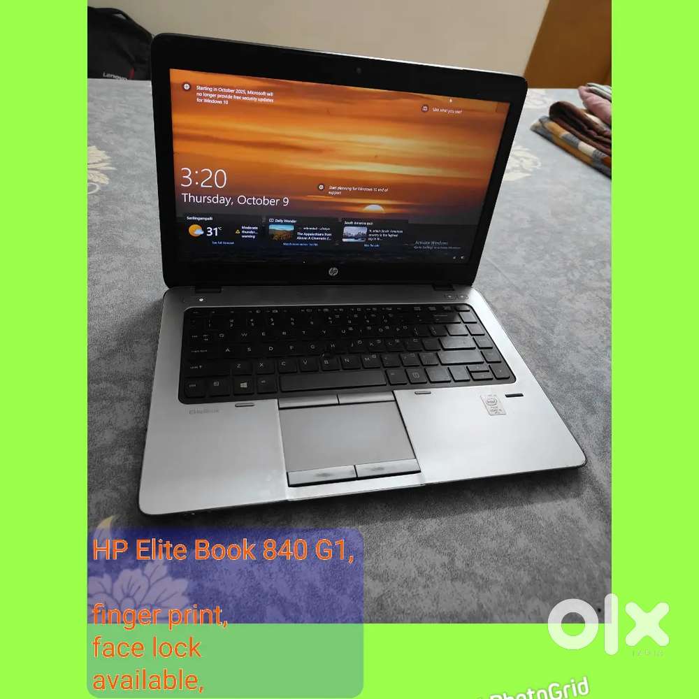 HP Elite Book intel core i5 4 th generation face lock and finger prin