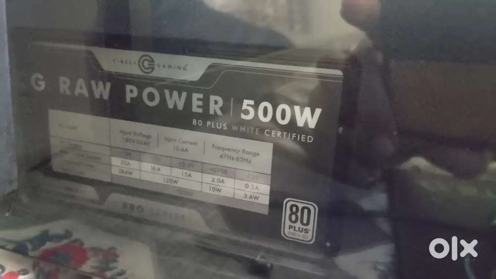 Cg raw 500w SMPS 80 plus white certified