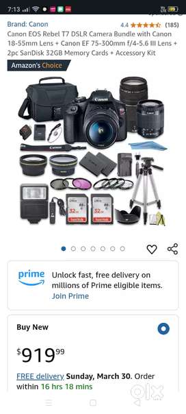 Canon rebel t7 kit