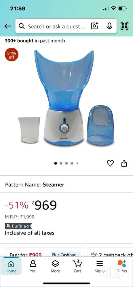 Facial Steamer/Inhaler Agaro