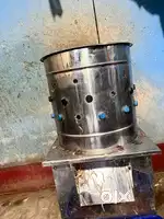 Stainless steel chicken feather cleaning machine with rubber