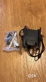 Attachable phone holder with charging cable for bike