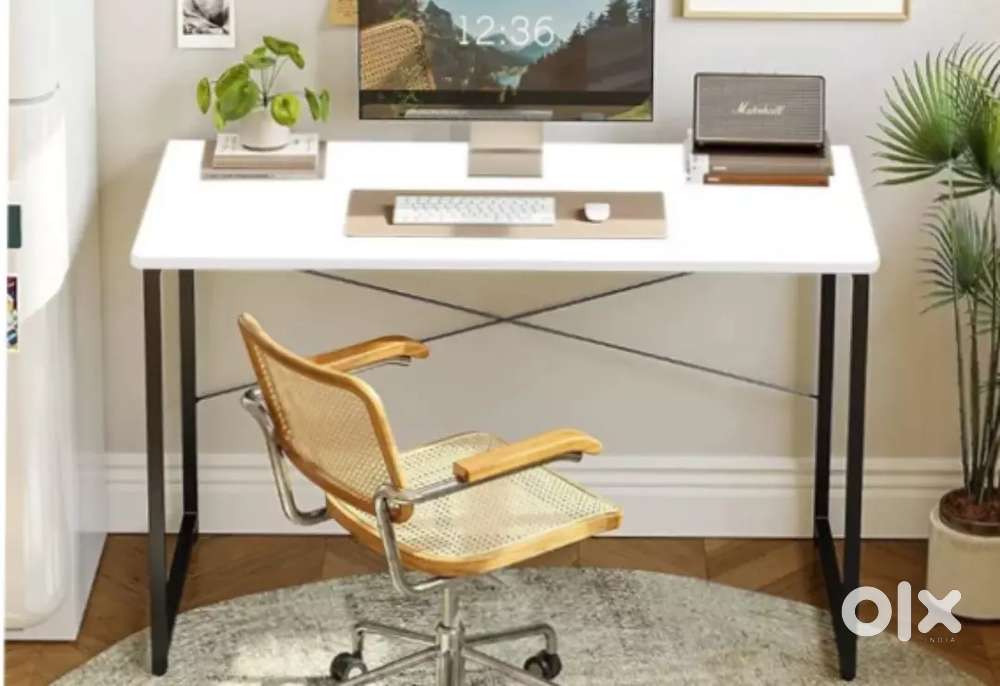 White study table in 300 ( market price 700) new only 2 months old