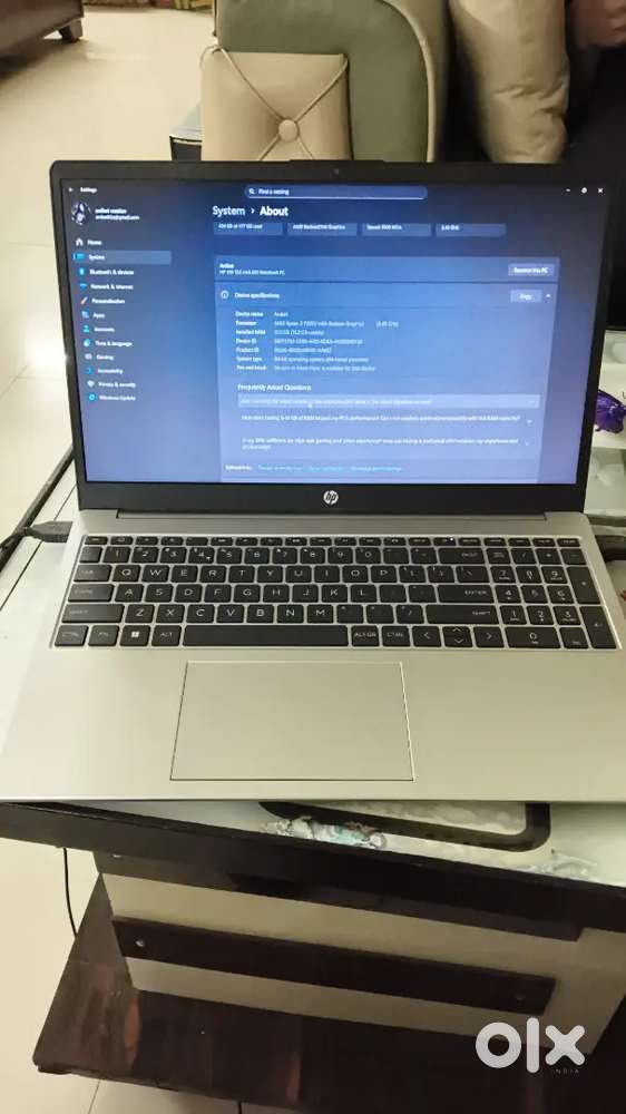 HP Amd Ryzen 3 15.6 inch G10 Notebook Laptop