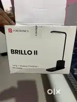 Portronics led lamp with wireless charger and pen stand
