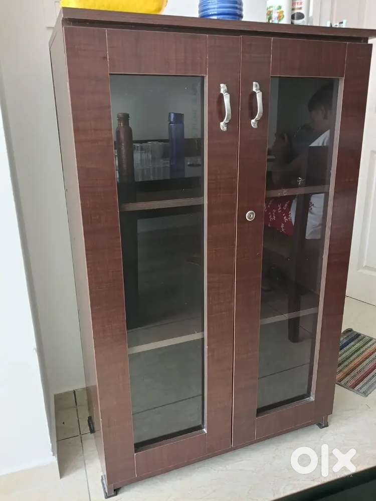 Small wardrobe and cane recliner and cane light