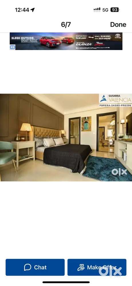 3bhk in high rise building for rent in dhakoli