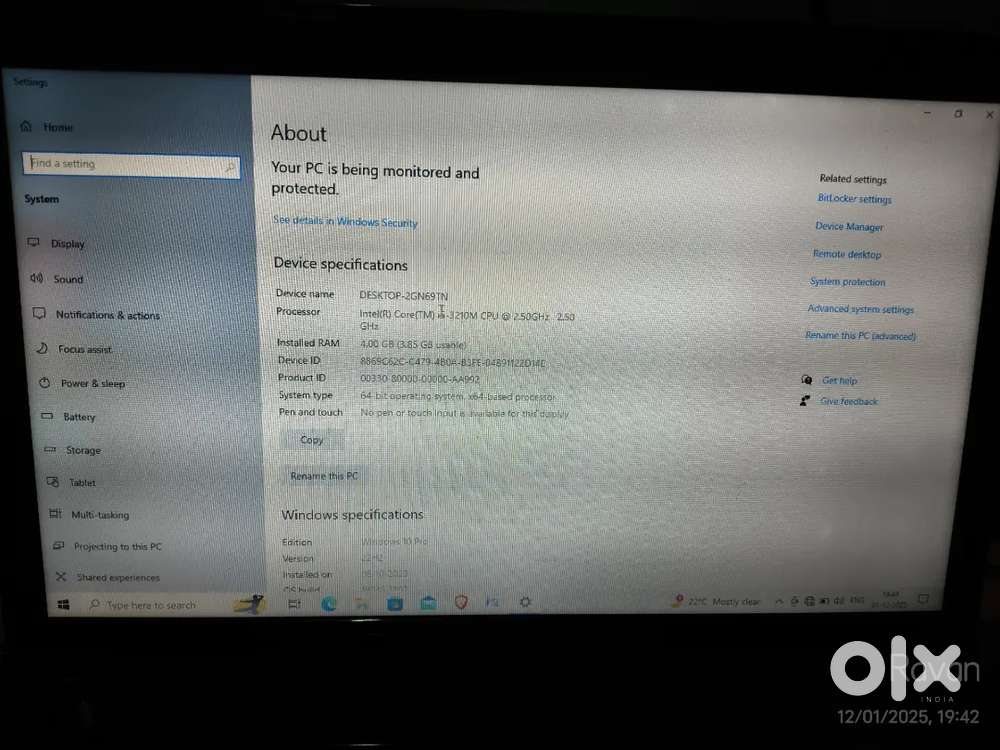 Lenovo g580 with charger