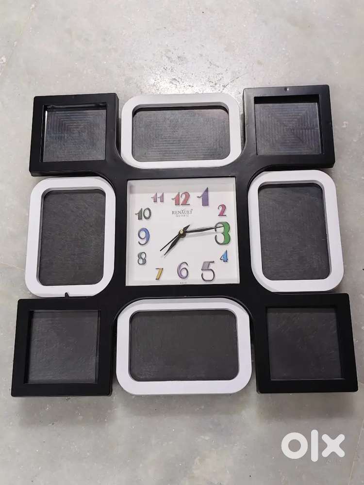 Quartz Clock with photo collage Big