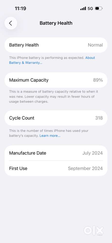 I phone 15 black 256 gb