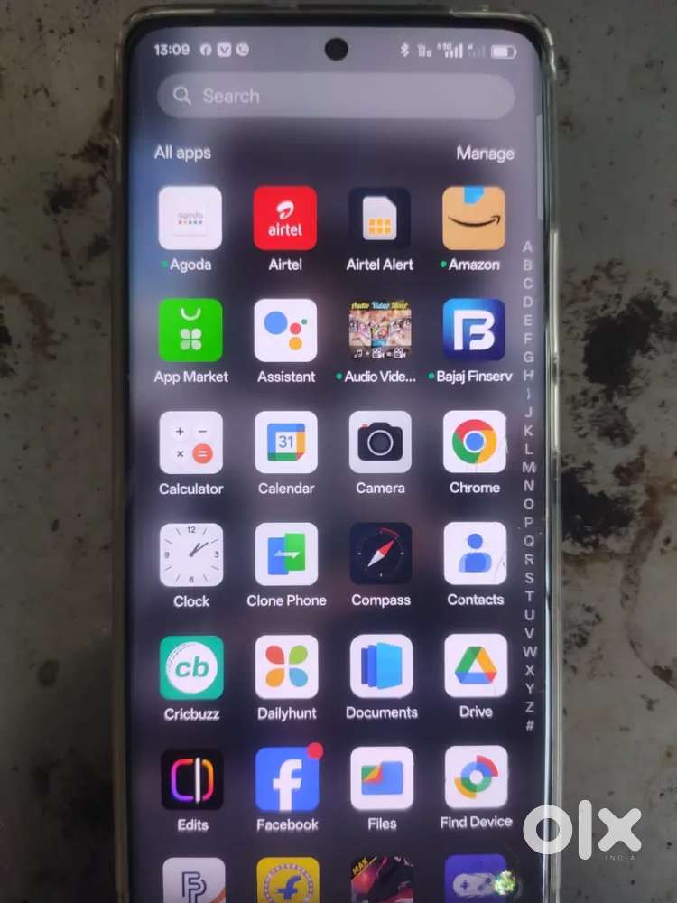 Oppo reno 10 8 256 display small break but good working