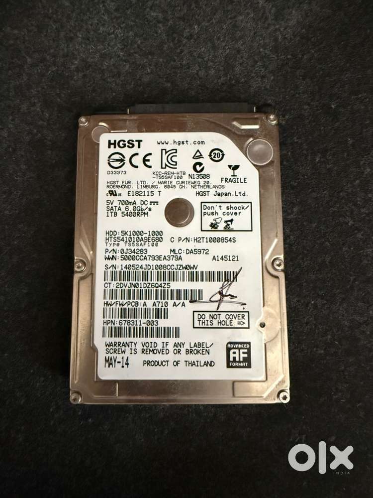 Internal HDD (1TB) with Win11 + Ram 8GB