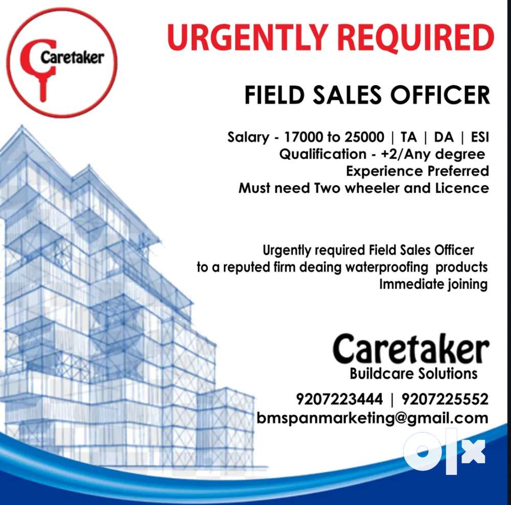 Field Sales officer For Waterproofing Products