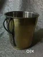 Antique pure brass solid heavy wine chiller 18/20 cm.