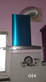 Hindware Stainless Steel Glass Top Kitchen Chimney for sale.