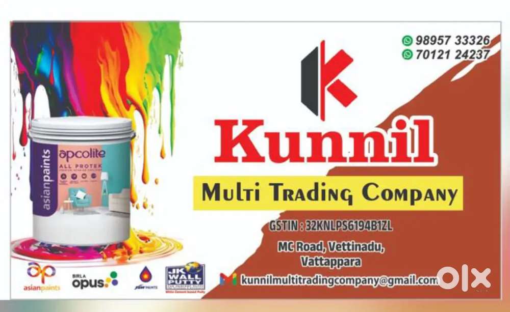 NEED A SALESMAN AND A SALES EXECUTIVE FOR PAINT SHOP