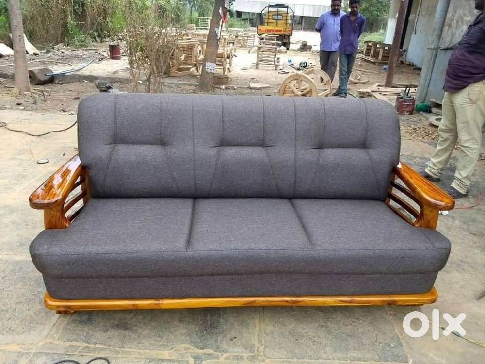 WOODEN SOFA SET BEST SALE 523  Cushion sofa set