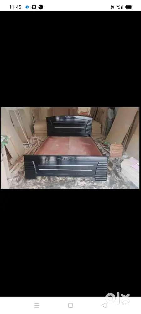 Supreet furniture Brand New Assam teak wood and plyboard cot 6/6.5