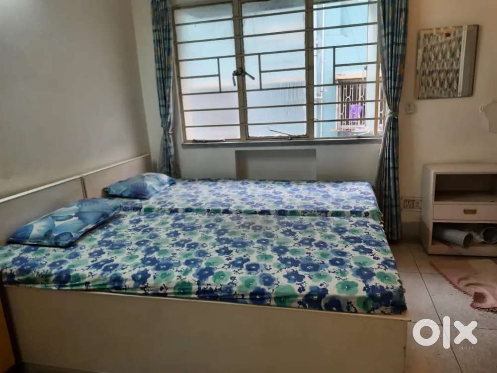 1 BHK furnished flat available for rent in baguiati VIP jora mandir