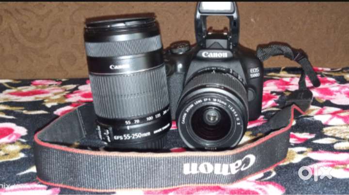 Canon 1500D Digital SLR (DSLR) With 18-55 & 55-250mm Lense