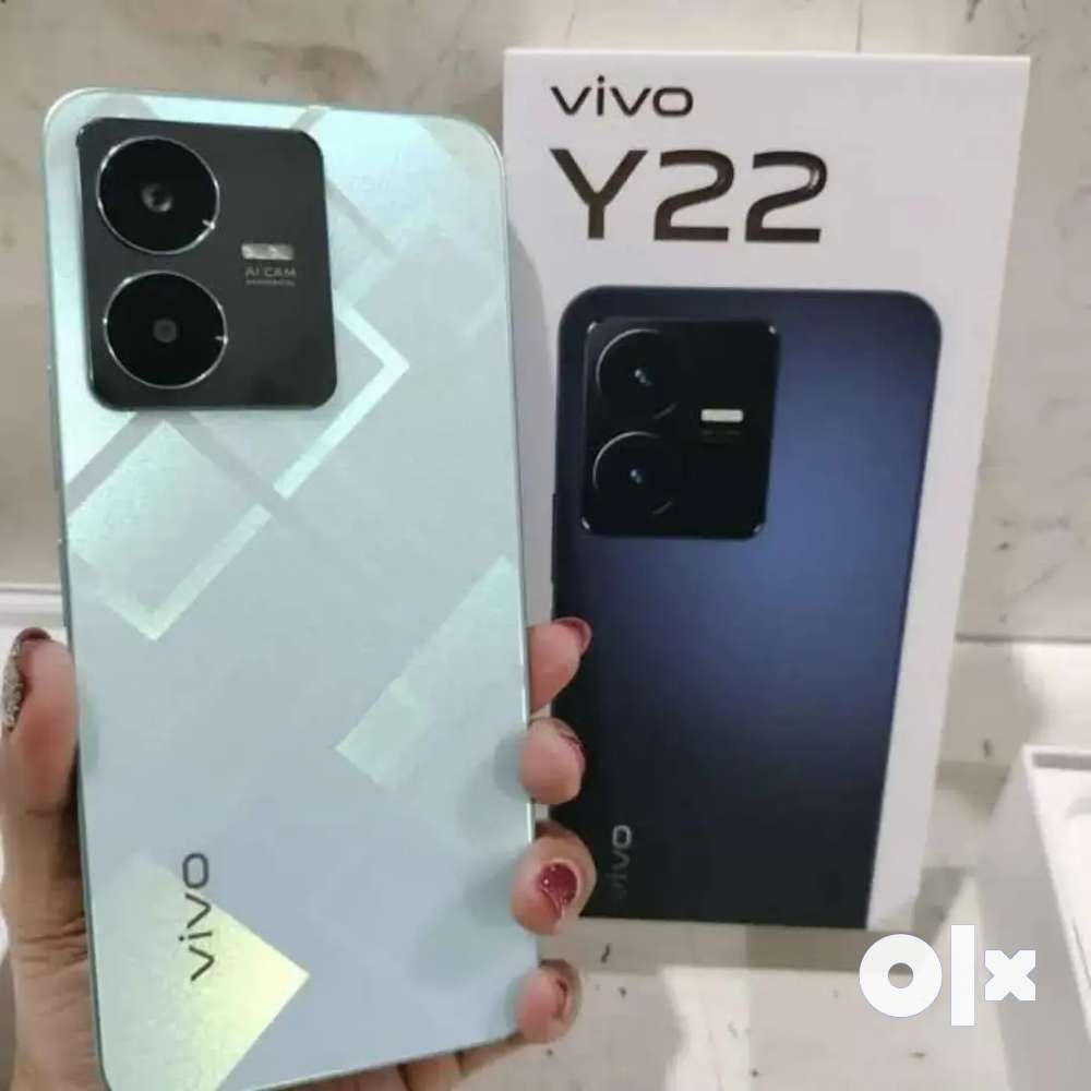 Vivo y22 available with bill box and all accessories and warranty