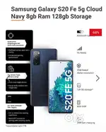 Samsung S20 FE Galaxy 5G for ₹16000